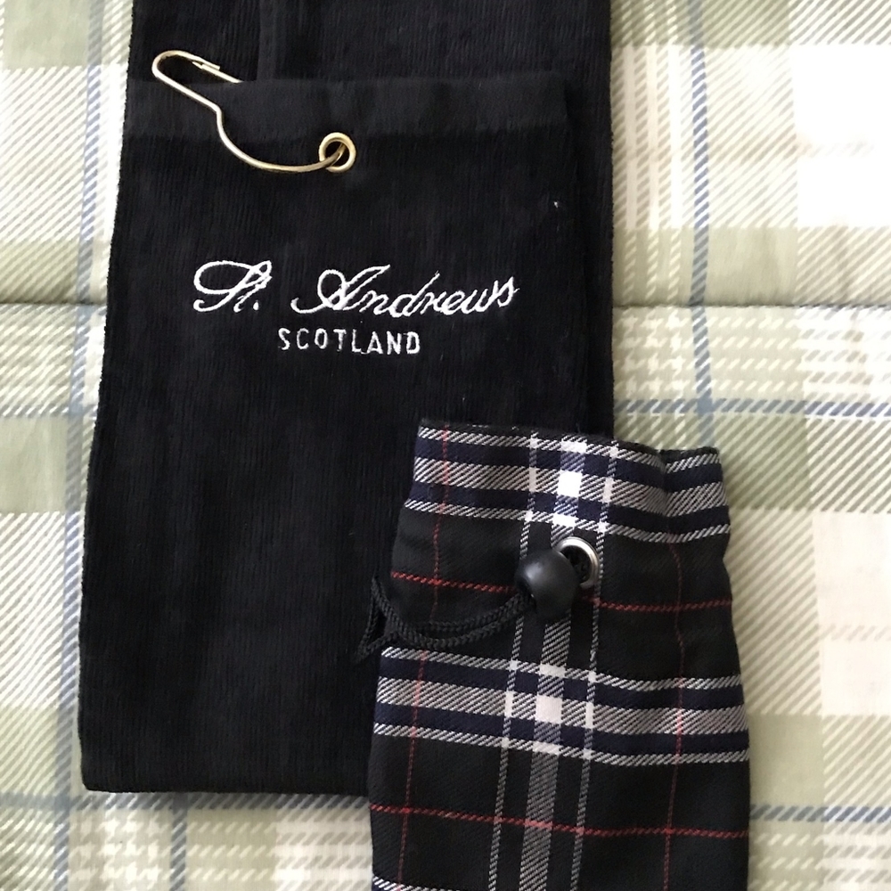 COPY - St. Andrews Scotland golf towel and tee bag